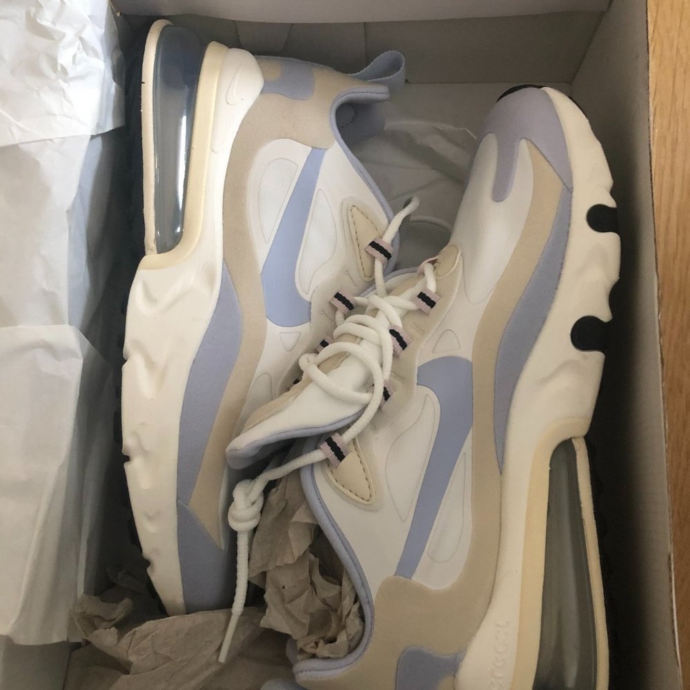 Nike Air Max 270 React 'White Fossil' W Size 8